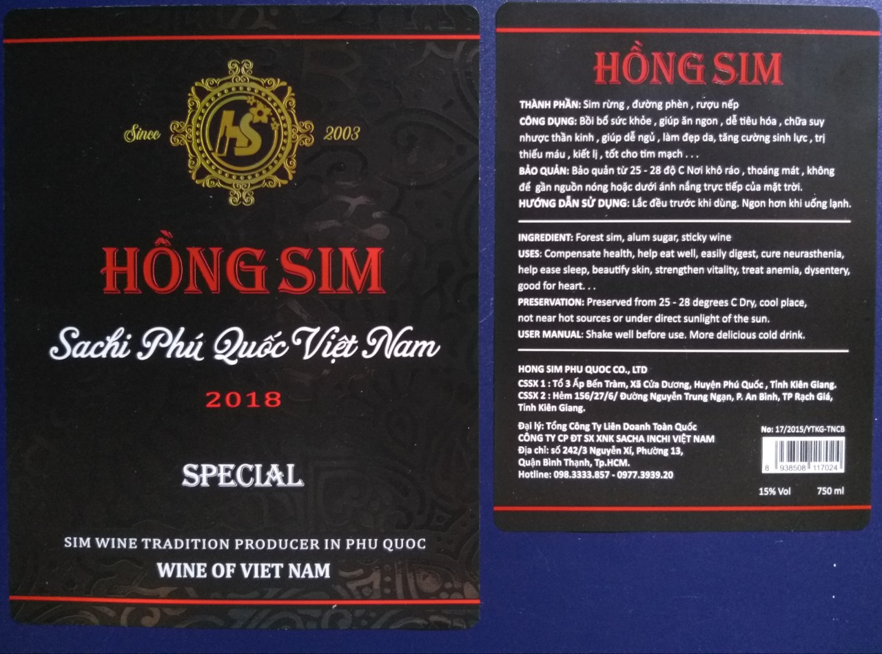in nhãn dencal rượu
